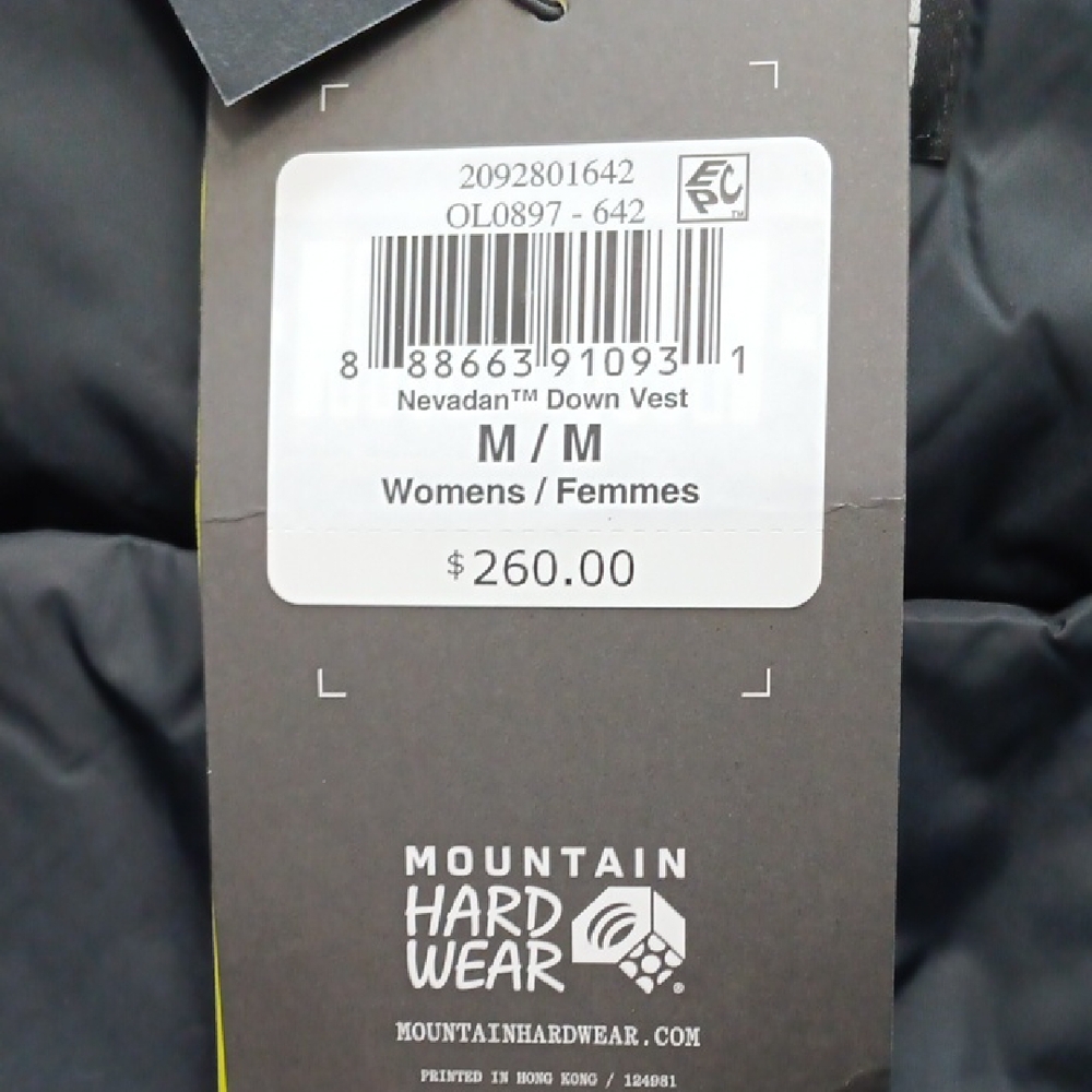 Mountain Hardwear Nevadan Down Vest Women M Pink And Black